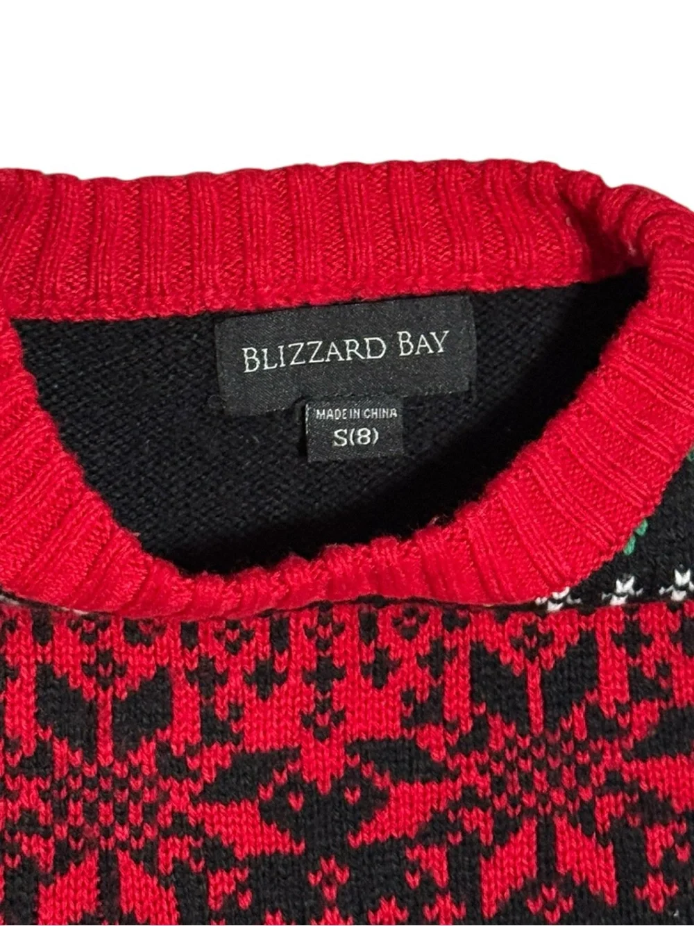 Kid’s Blizzard Bay Cat Christmas Sweater size 8